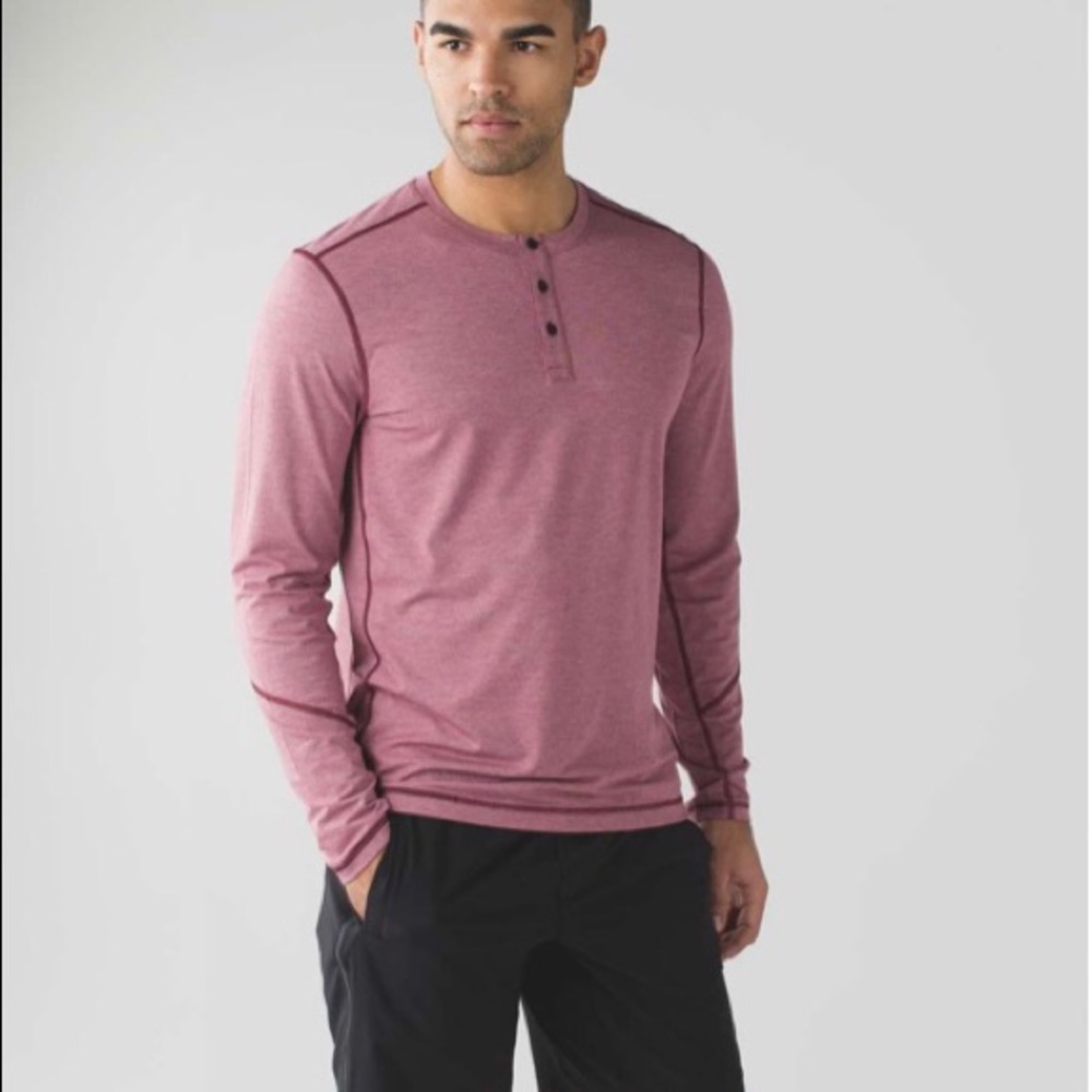 Lulu Lemon THE Henley Long Sleeve Shirt Top - Picture 1 of 7